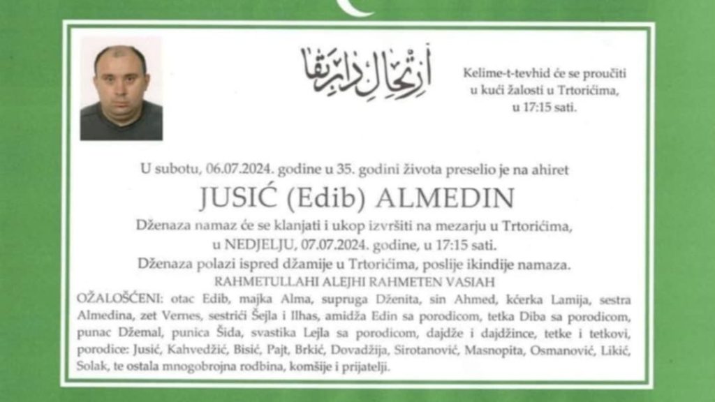 In Memoriam: Almedin (Edib) Jusić