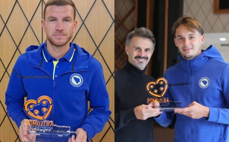 Edin Džeko i Amar Dedić dobitnici priznanja udruženja Pomozi.ba za humanitarni rad