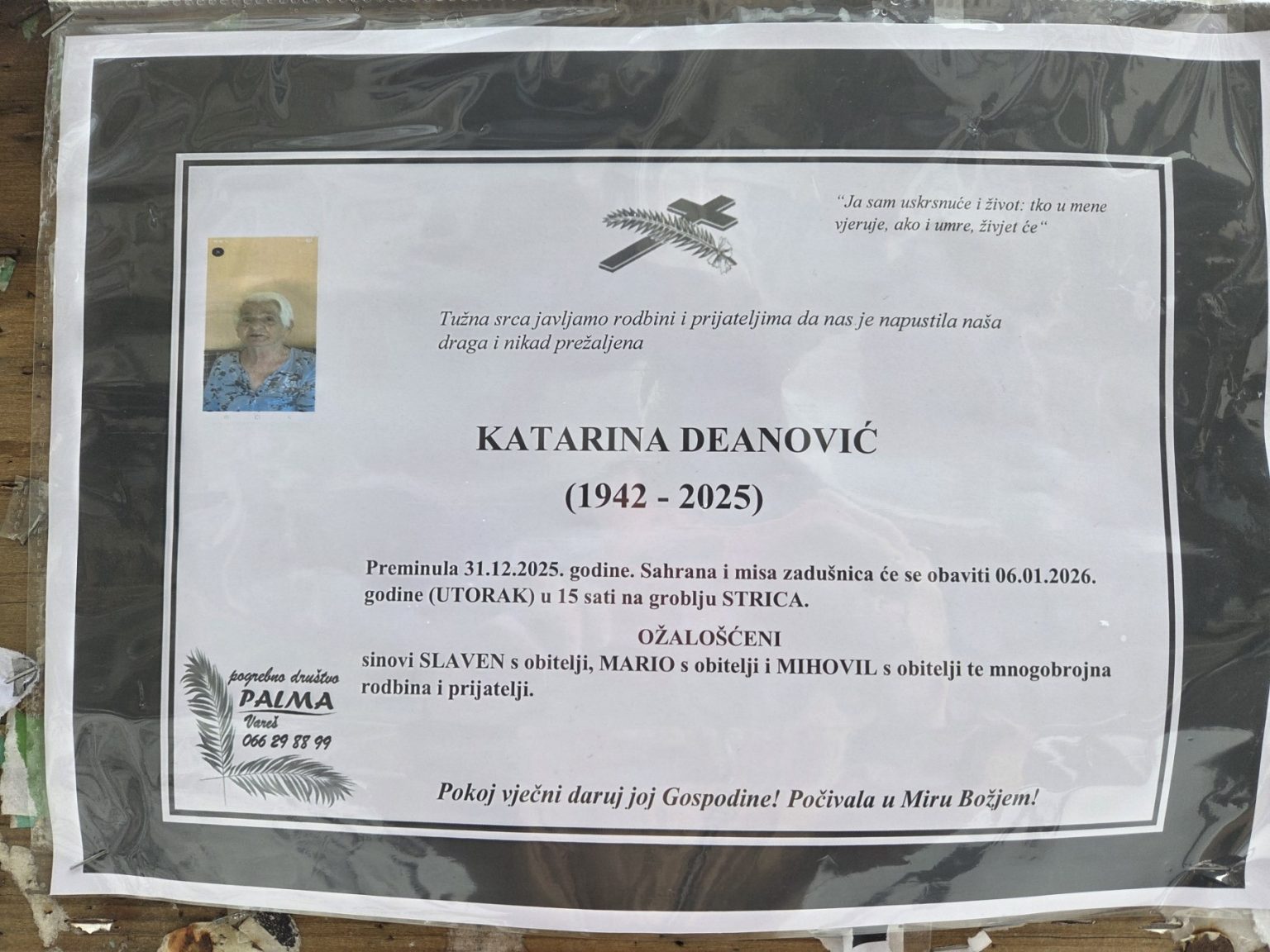 In Memoriam: Katarina Deanović