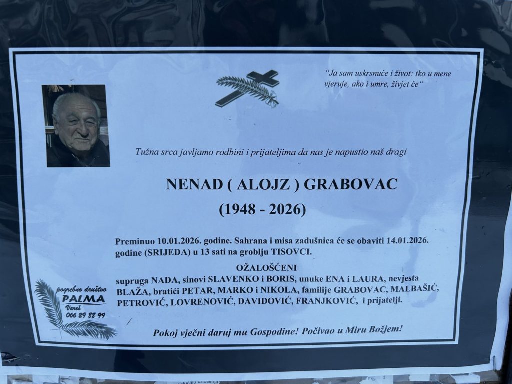 In Memoriam: Nenad (Alojz) Grabovac