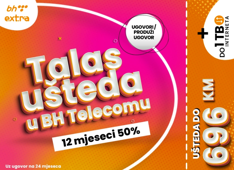 Talas ušteda u BH Telecomu: Više giga i 50% popusta na pretplatu