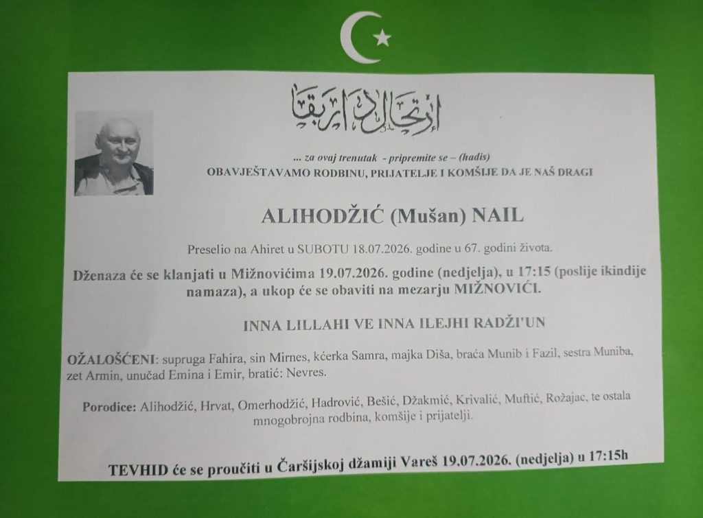 In Memoriam: Nail (Mušan) Alihodžić