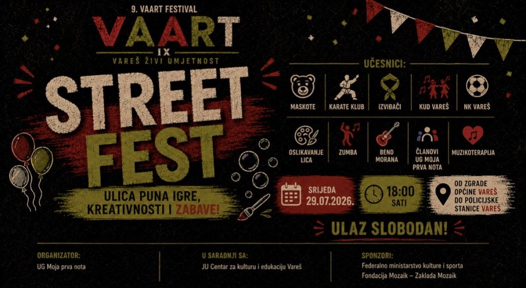 Street Fest donosi večer igre, muzike i zabave u okviru IX VAART Festivala