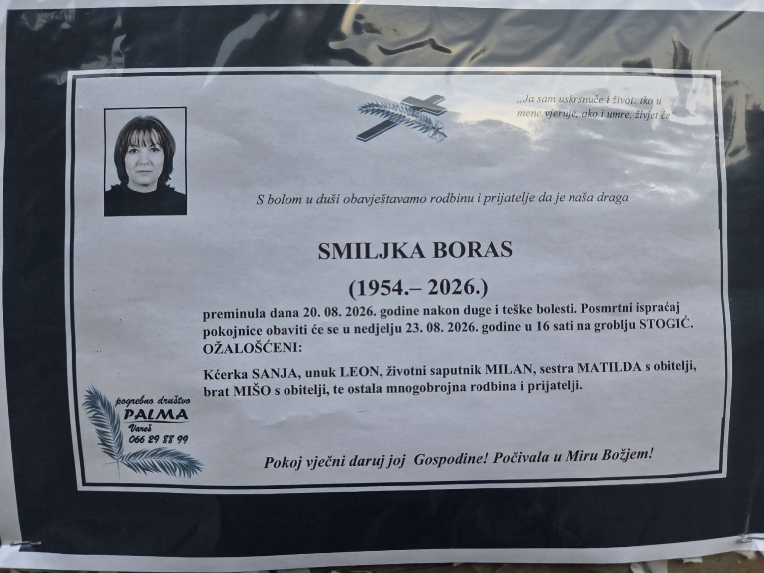 In Memoriam: Smiljka Boras