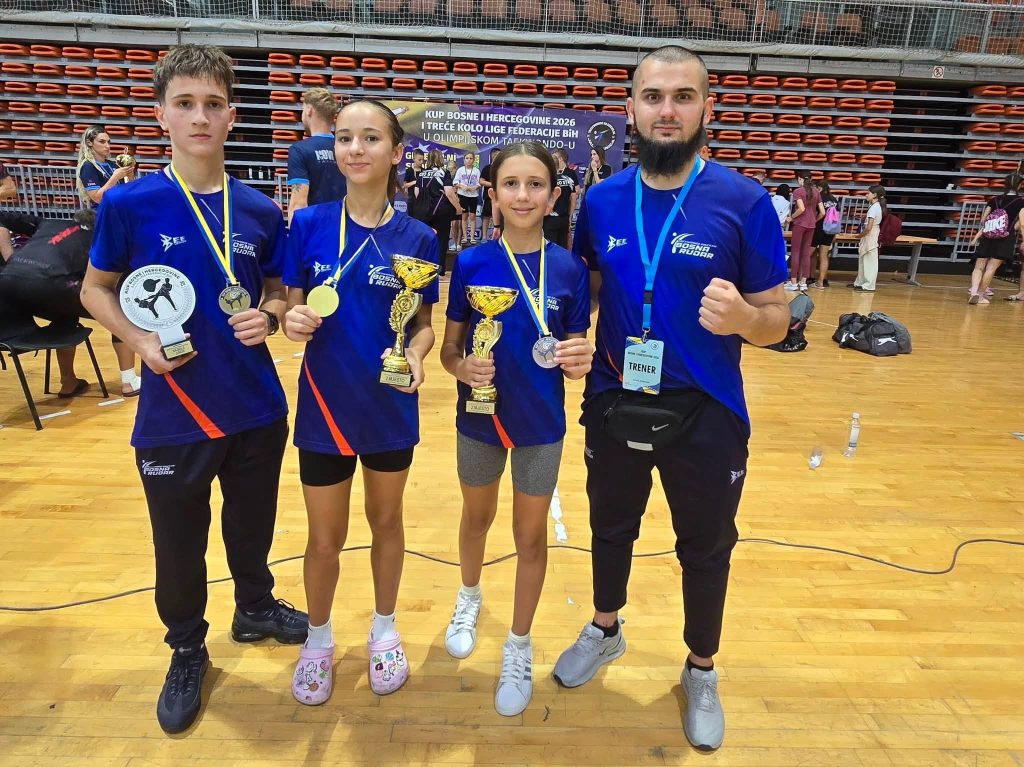 Ismail Hercegovac prvak Kupa BiH i najbolji junior turnira: TKD Bosna-Rudar osvojio tri pehara